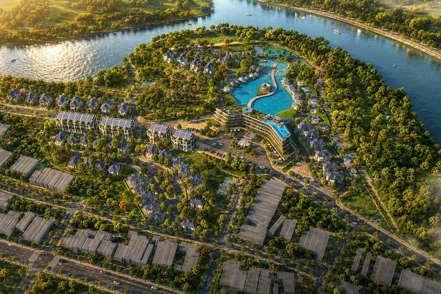 Tổ hợp dịch vụ, thương mại và nghỉ dưỡng sông Bôi